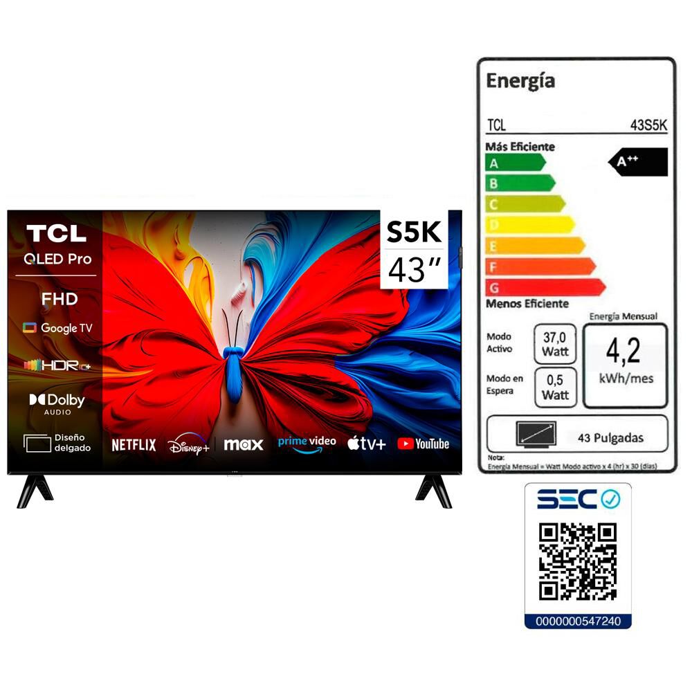 Qled 43" TCL S5K / Full HD / Smart TV image number 11.0