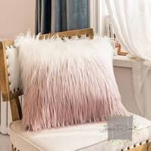 Set De 2 Cojines De Pelo Largo Degrade