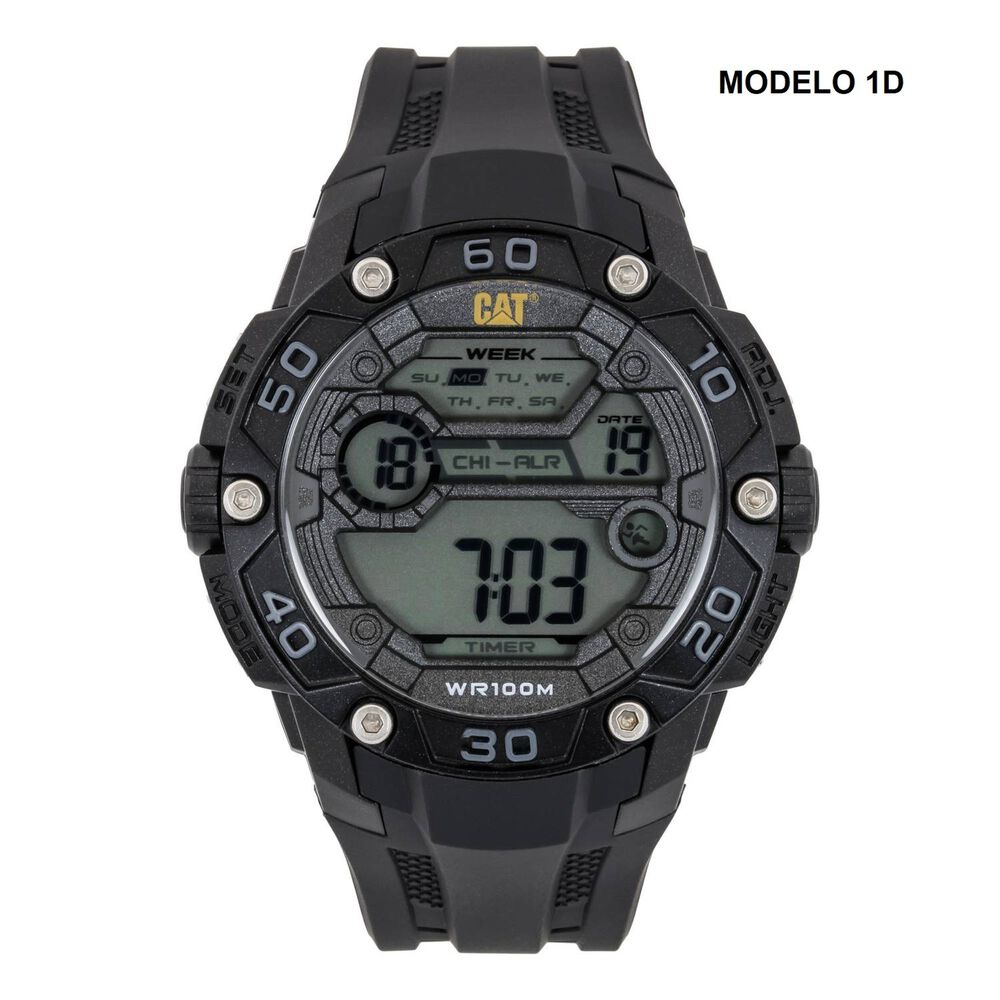 Correa Pulsera Cat Hombre 1d-21 Negro image number 2.0