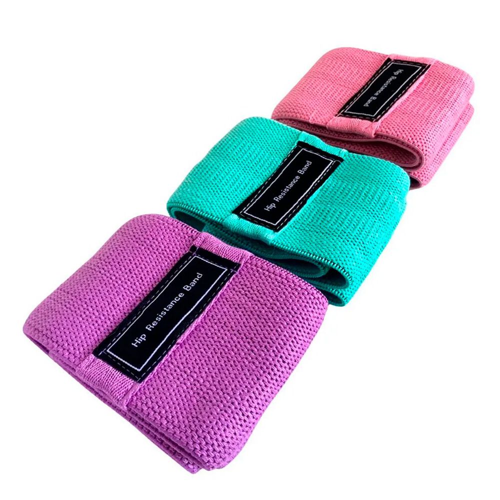 Set 3 Bandas De Resistencia El&aacute;sticas Para Piernas Y Gl&uacute;teos image number 4.0
