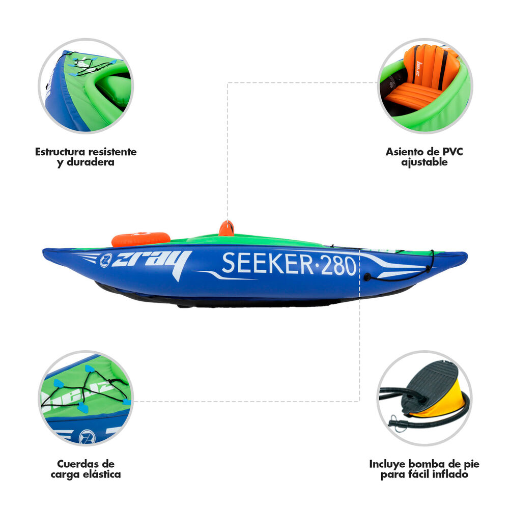 Kayak 1 Persona Azul image number 3.0