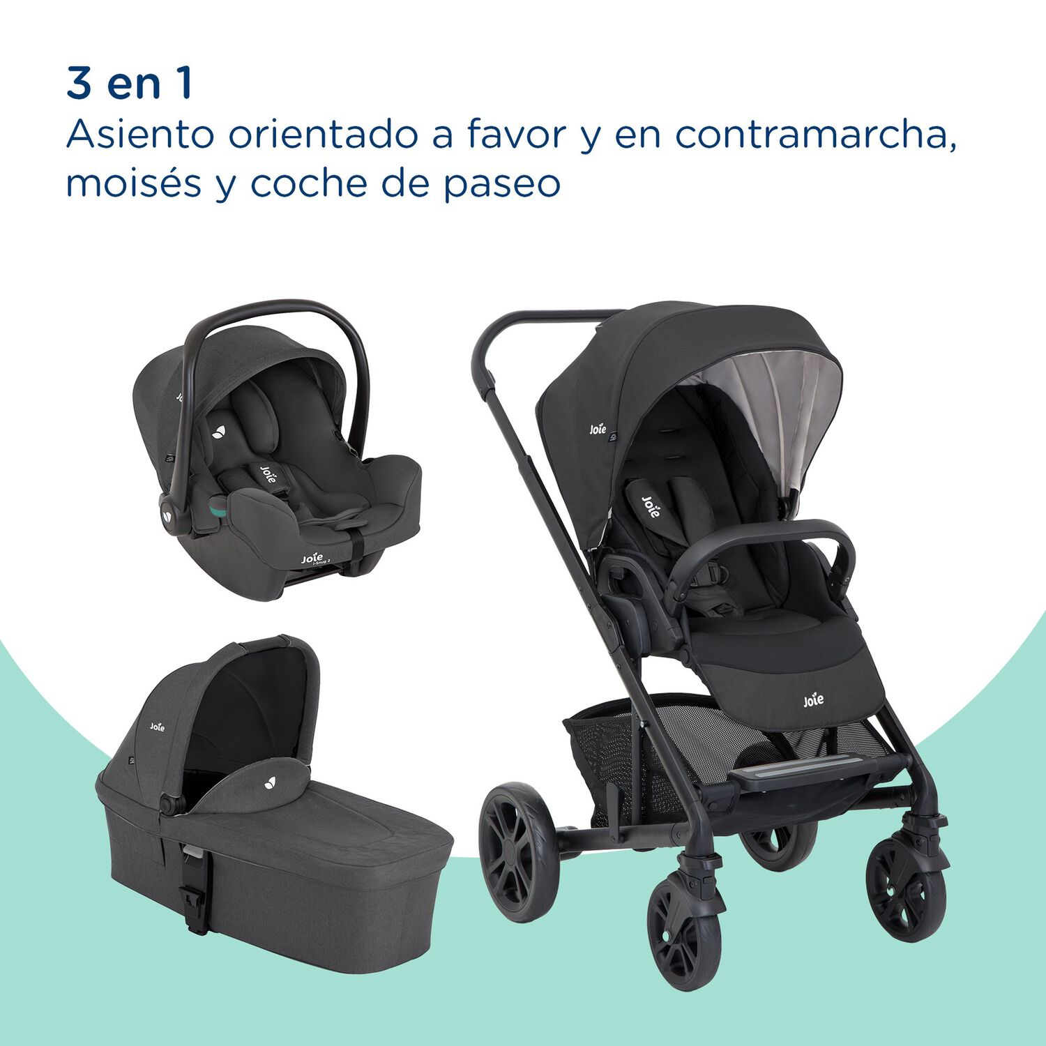 Coche Travel System Chrom Trio Ember Joie image number 6.0