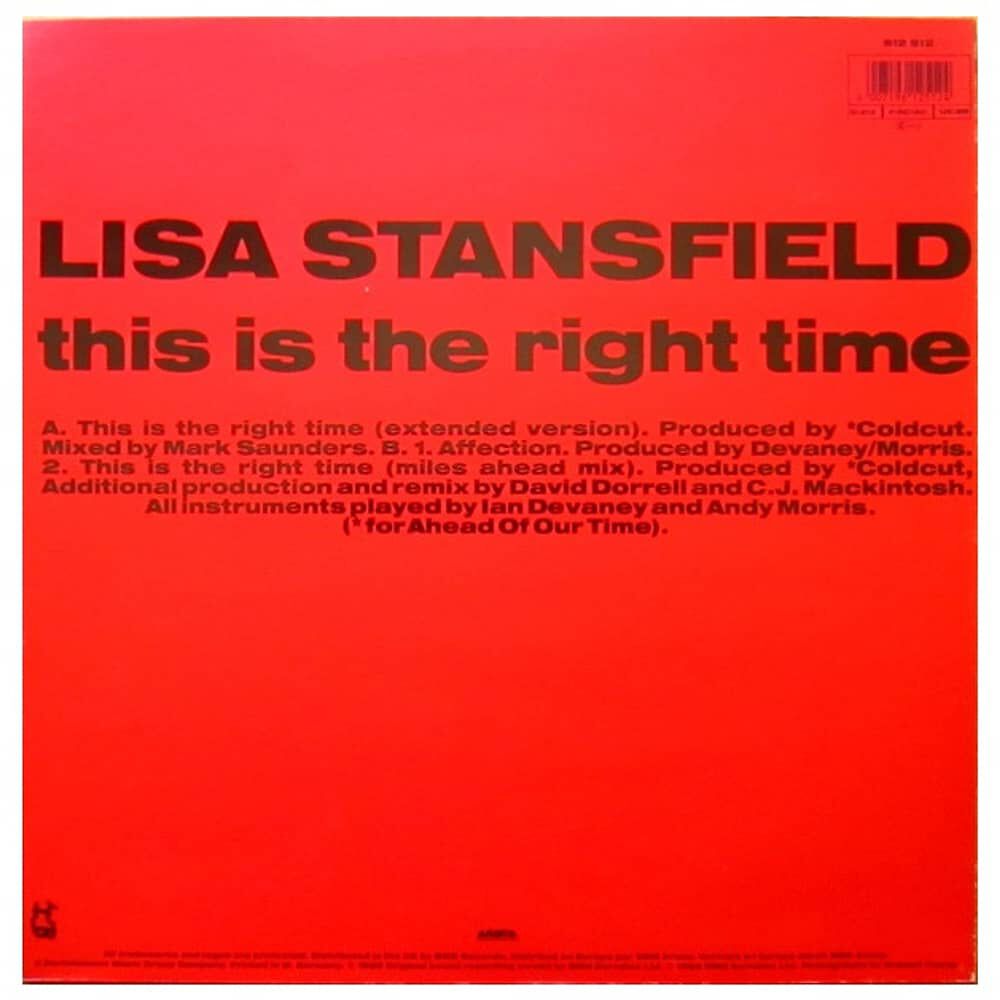 Lisa Stansfield - This Is The Right Time | 12" Maxi Single Usado image number 1.0