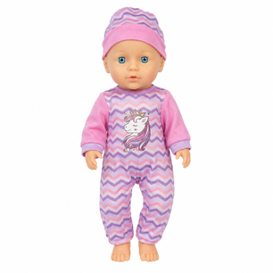 Mu&ntilde;eca Babydoll Bostecitos Abc Acc Con Cuna