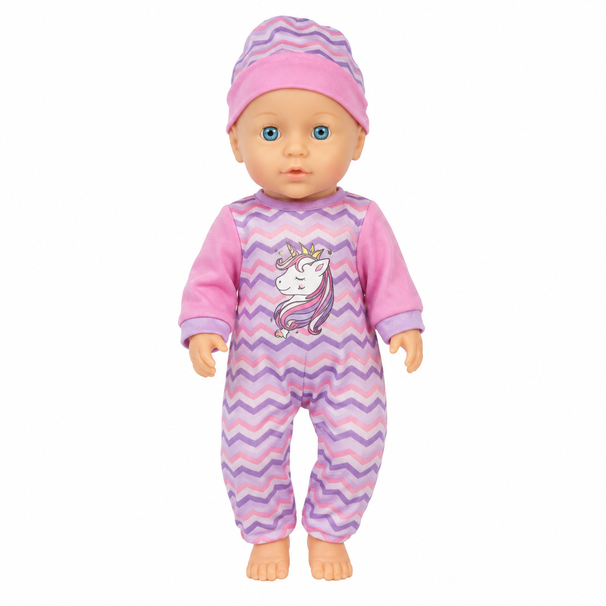 Mu&ntilde;eca Babydoll Bostecitos Abc Acc Con Cuna