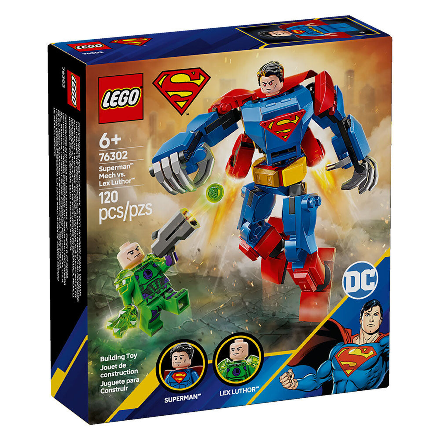 Lego Superman - Armadura Rob&oacute;tica De Superman Vs. Lex Luthor - 76302 image number 9.0