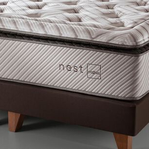 Cama Europea Rosen Nest / King / Base Dividida  + Set De Maderas