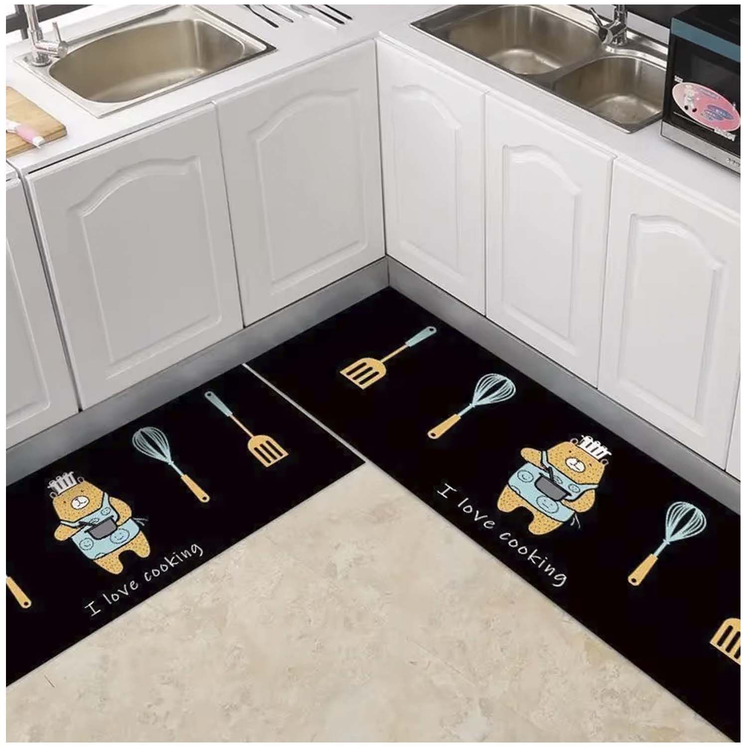 Pack De 02 Alfombra Para Cocina Con Antideslizantes Md07 image number 1.0