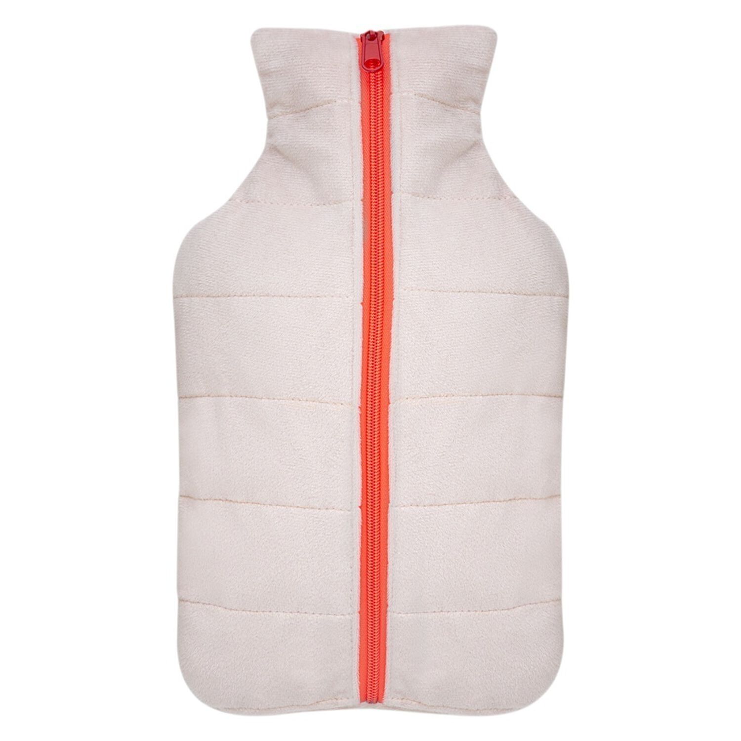 Guatero Thermicachile 2 Lt Parka Blanca Cierre Naranja image number 0.0