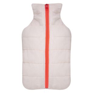 Guatero Thermicachile 2 Lt Parka Blanca Cierre Naranja