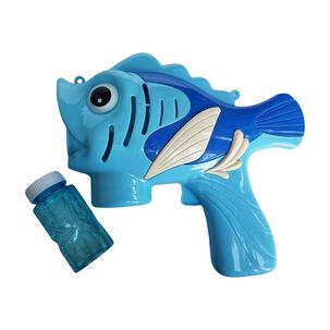 Pistola Lanza Burbujas Pez Juguete Aire Libre Ni&ntilde;os +liquido