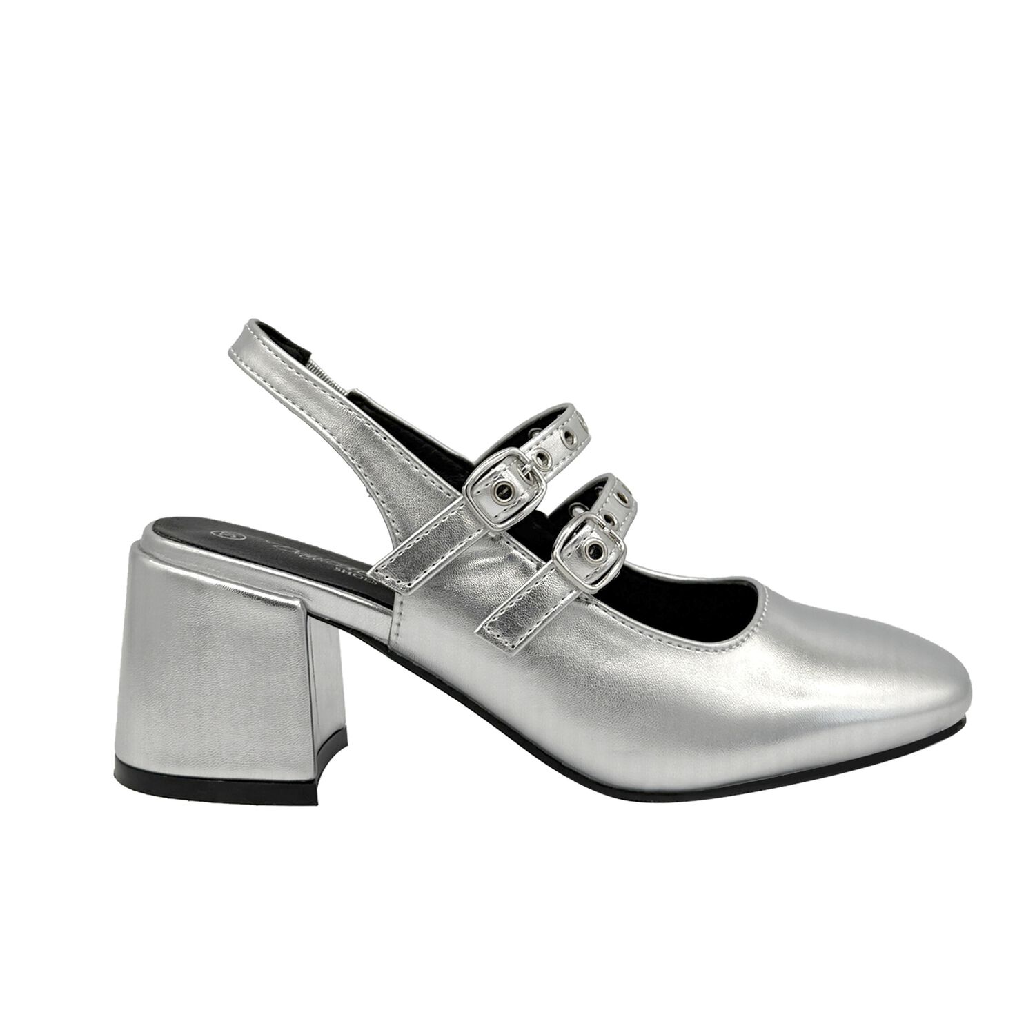 Zapato Para Mujer Con Correas Plateado Danicolle image number 0.0