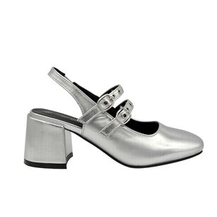 Zapato Para Mujer Con Correas Plateado Danicolle
