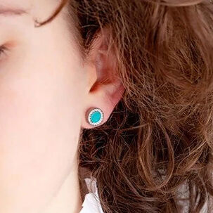 Aros Jason Hyde Turquesa Mujer