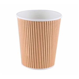 Set 100 Vasos Cafe Polipapel Termico 236ml 8oz Corrugado