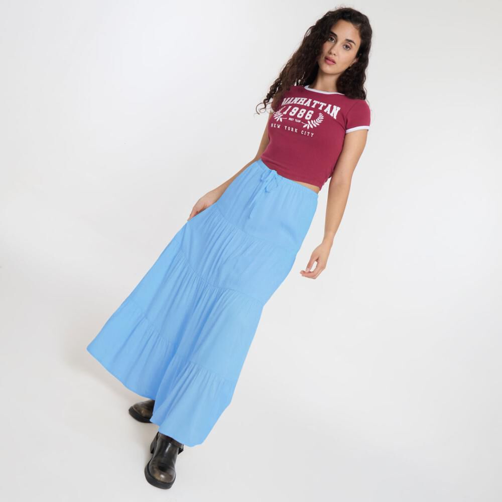 Falda Larga Tiro Medio Relax Mujer Freedom image number 1.0