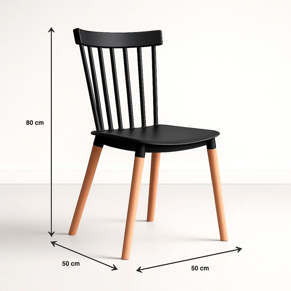 Silla Windsor - Negra image number 3.0