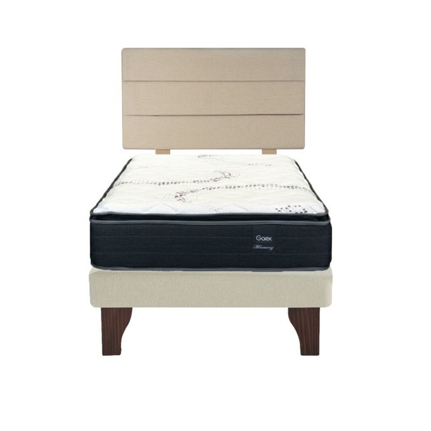 Cama Europea 1.5 Plaza 200 Plus Respaldo Atacama image number 1.0