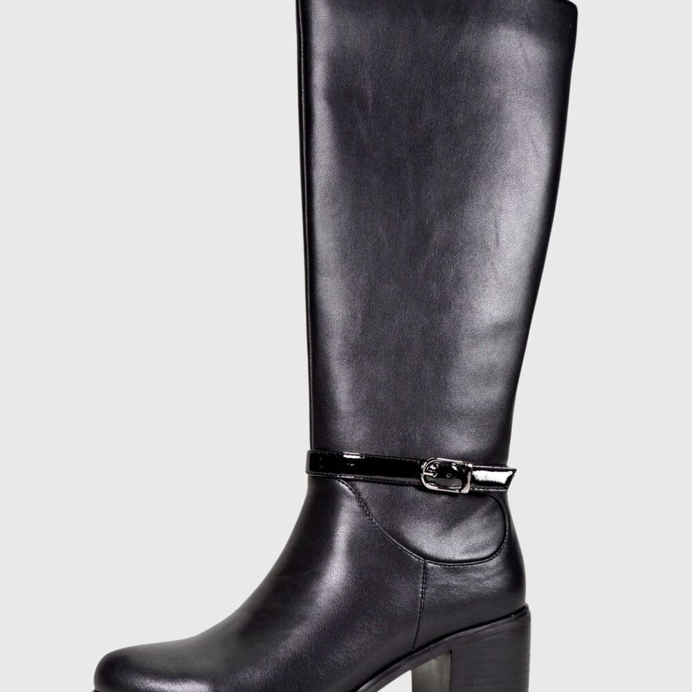 Bota Cuero Danet Negro image number 0.0