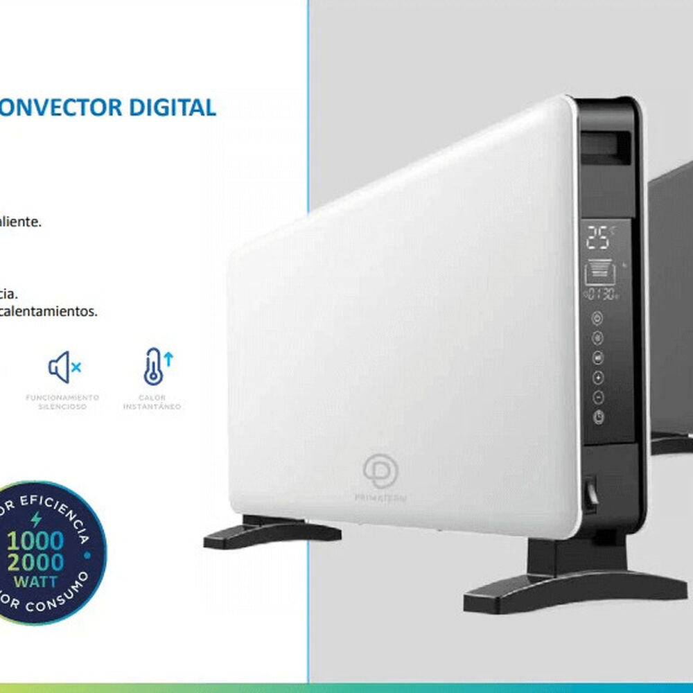 Radiador Calefactor Convector Wifi Digital Starlife 1000-2000w Blanco Primaterm image number 6.0