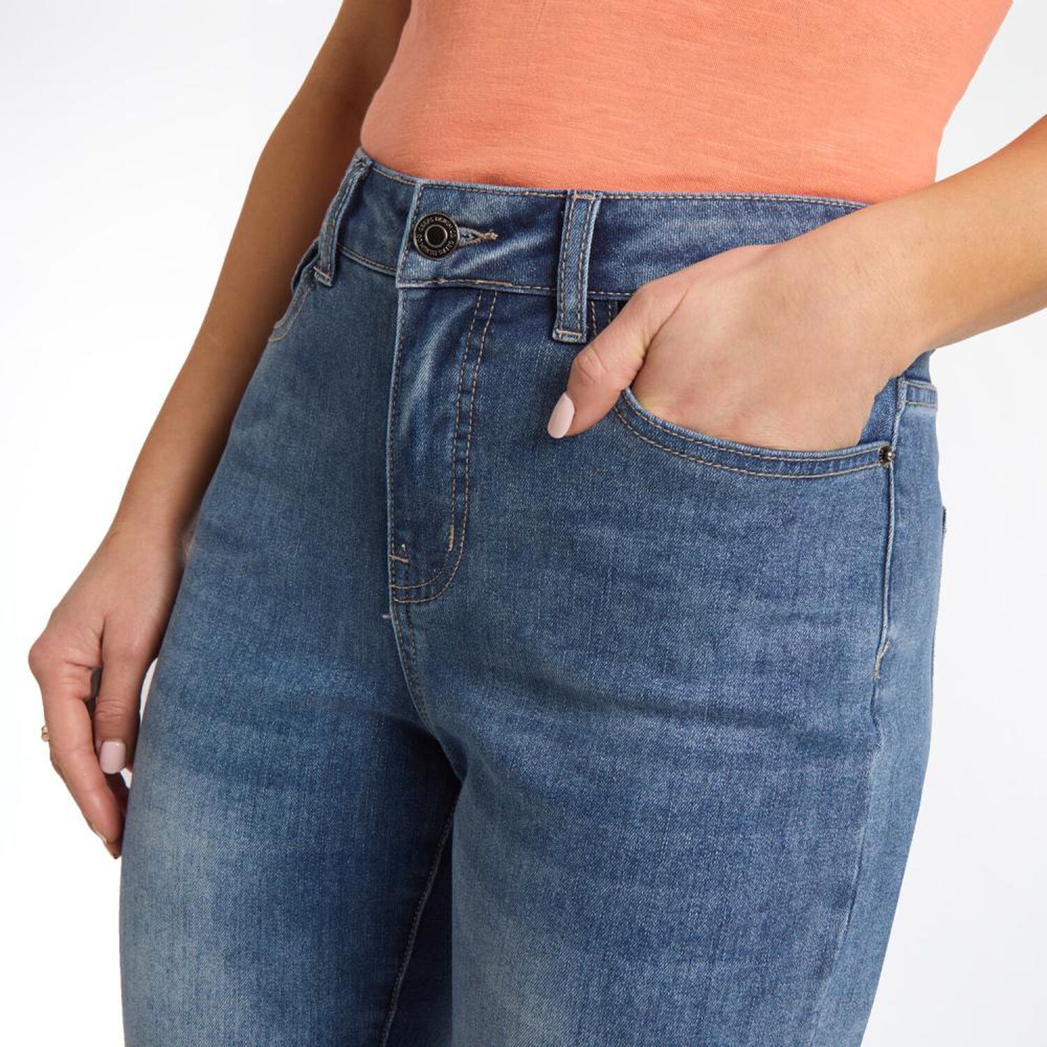 Jeans Cl&aacute;sico Tiro Medio Regular Mujer Geeps image number 4.0
