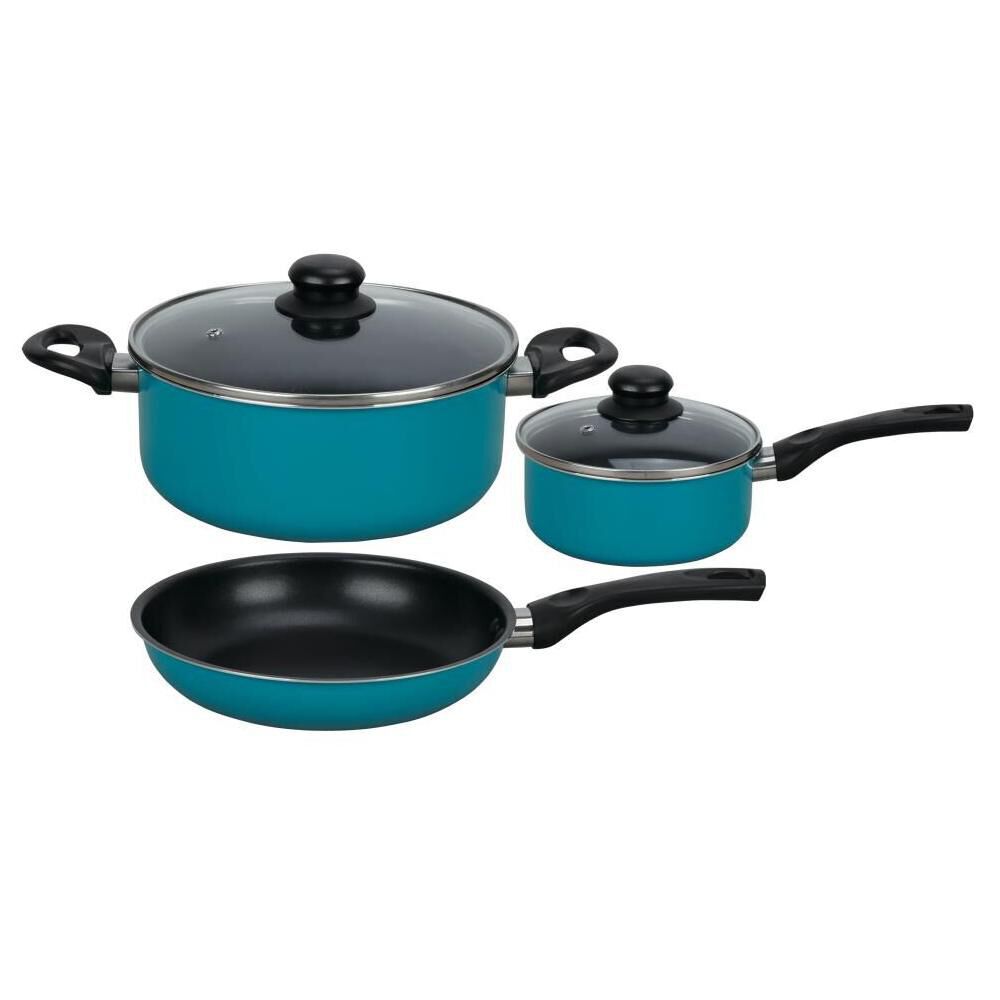 Batería De Cocina Casaideal Turquesa / 5 Piezas  + Set De Cuchillos + Taco Casaideal / 6 Piezas image number 1.0