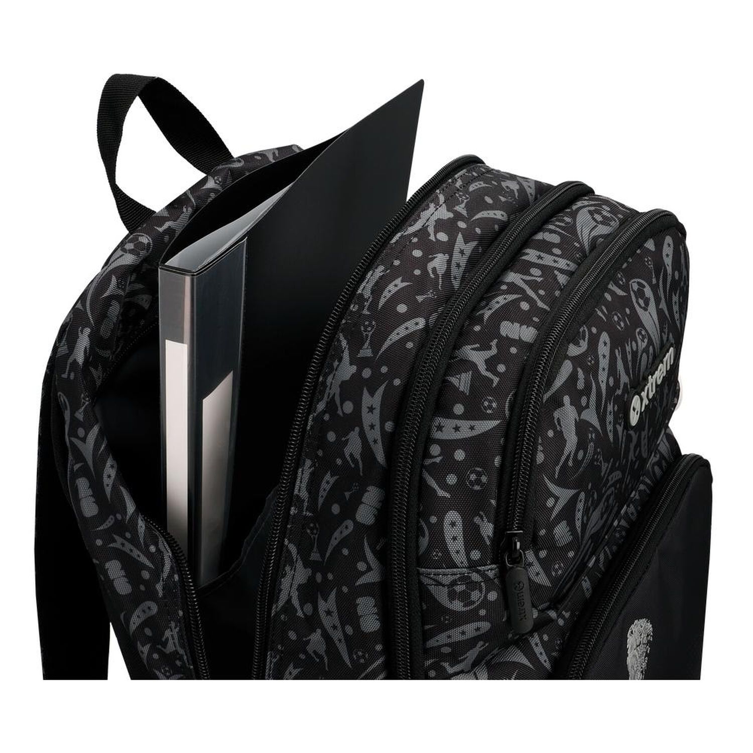 Mochila Xtrem Hopper 2.0 6xt F&uacute;tbol Negro/gris image number 6.0