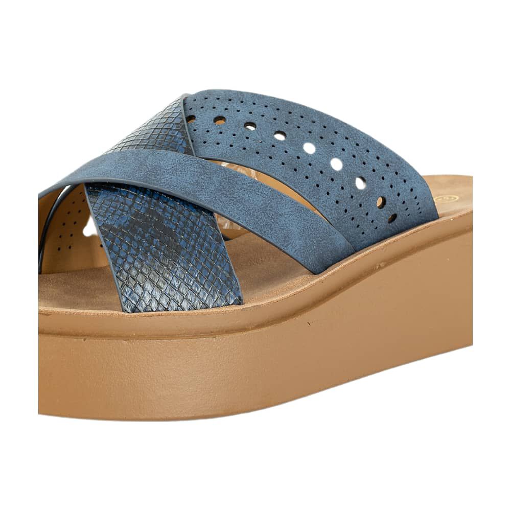 Sandalia Plataforma Farga Azul Alquimia image number 3.0