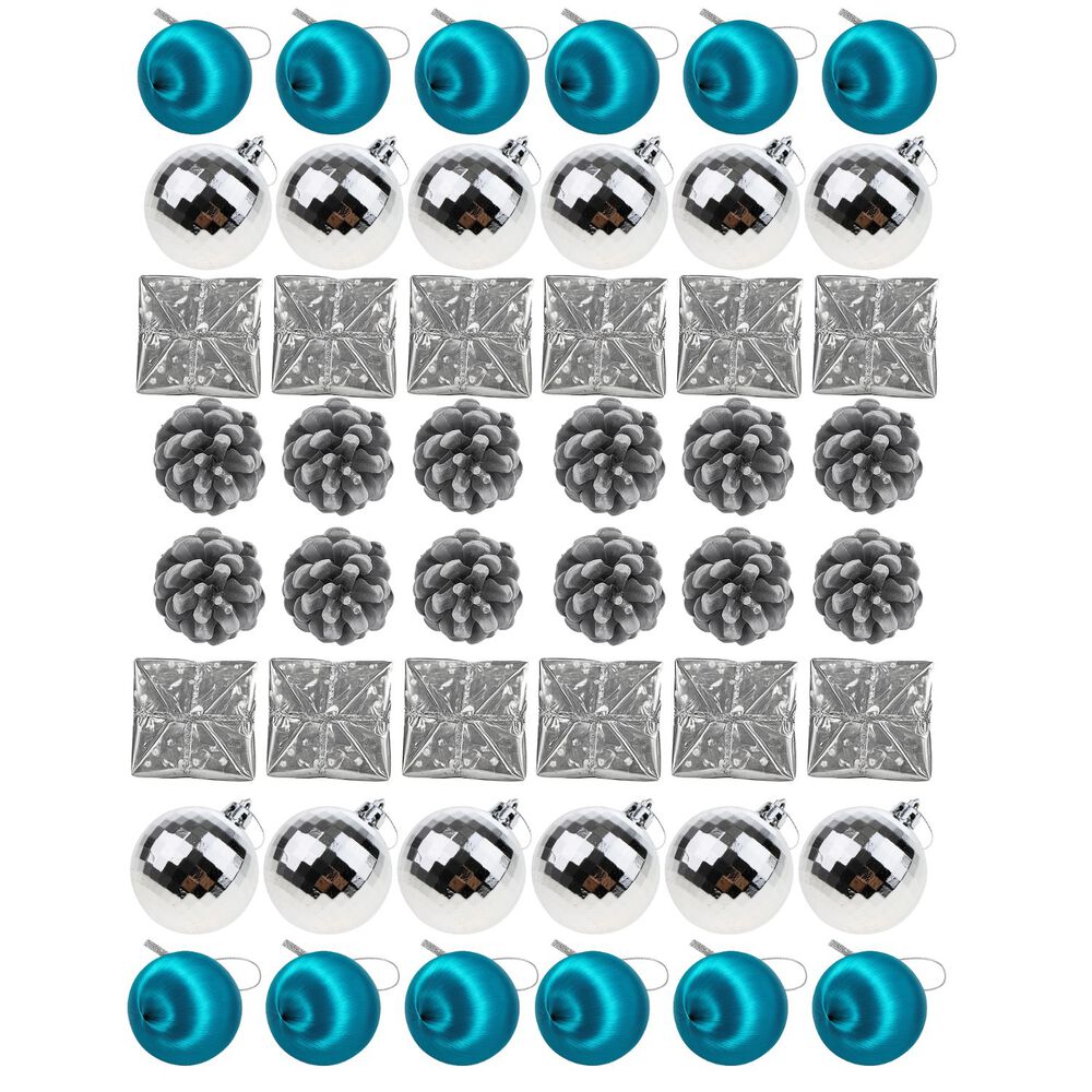 Set 48 Adornos Navideños Decoración Regalos Esfera 5cm Hogar image number 0.0