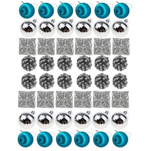 Set 48 Adornos Navideños Decoración Regalos Esfera 5cm Hogar Set 48 Adornos Navideños Decoración Regalos Esfera 5cm Hogar