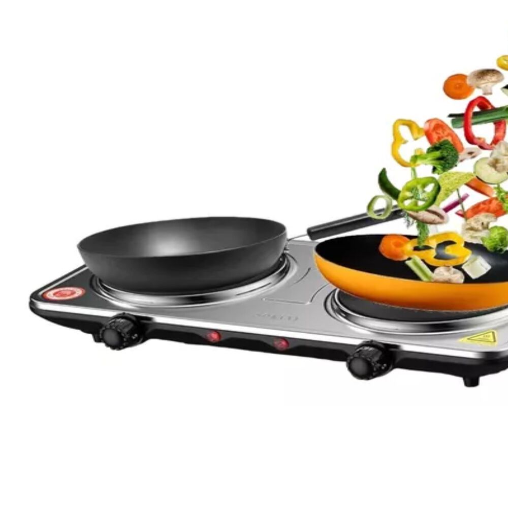Cocina Eléctrica 2 Plato Cocinilla Encimera image number 2.0