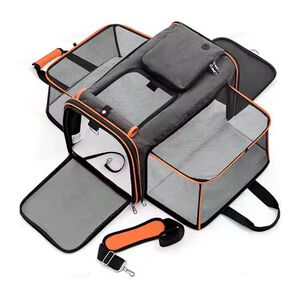 Bolsa De Transporte Transpirable Para Mascotas 50x30x30 Cm