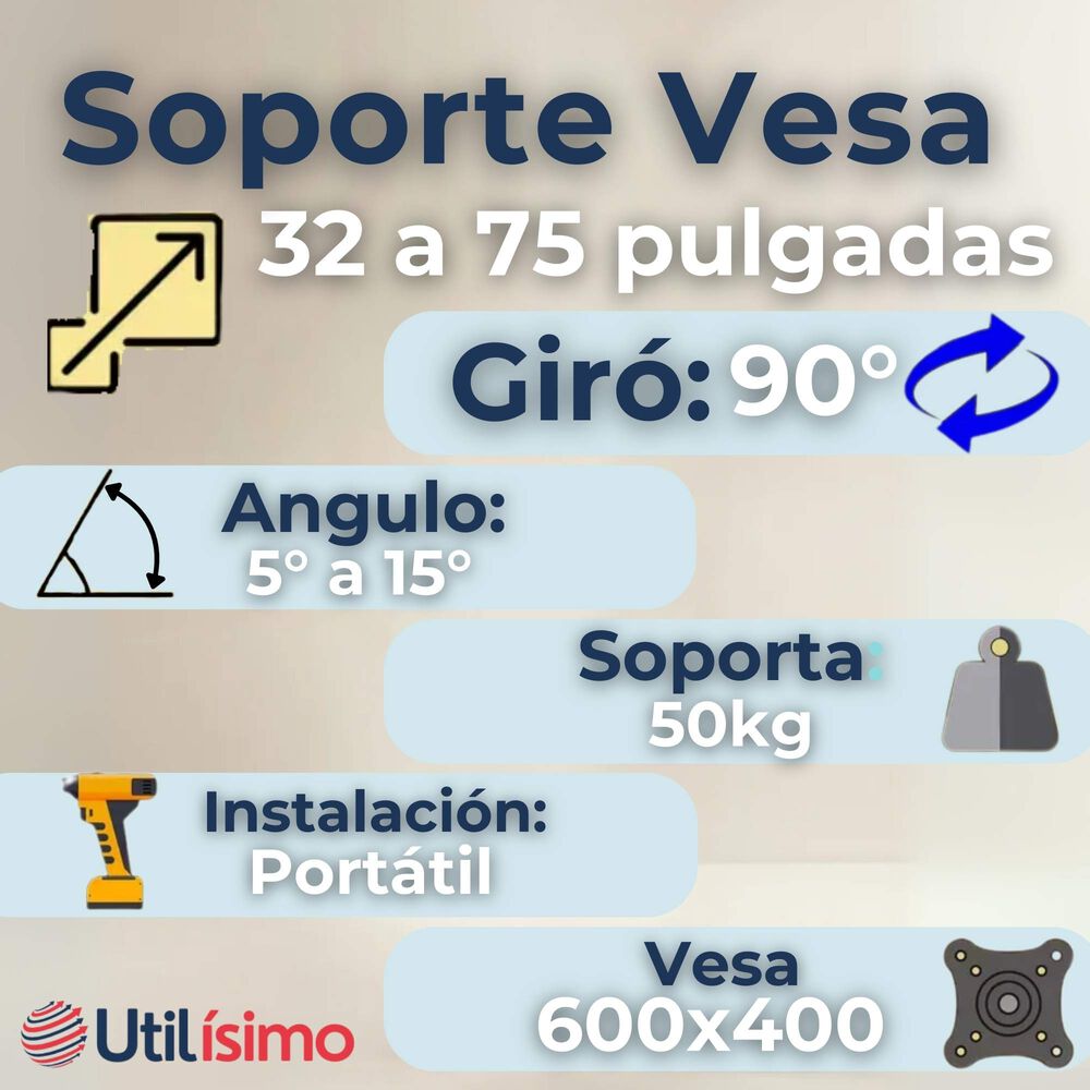 Soporte Tv Grande M&oacute;vil Con Ruedas 32 A 75 Pulgadas 32 40 43 50 55 60 65 75 image number 1.0