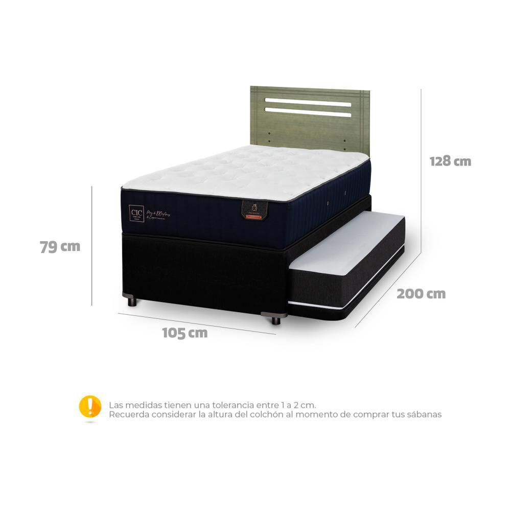 Cama Nido Cic Divan / 1.5 Plazas / Base Funcional + Respaldo image number 5.0