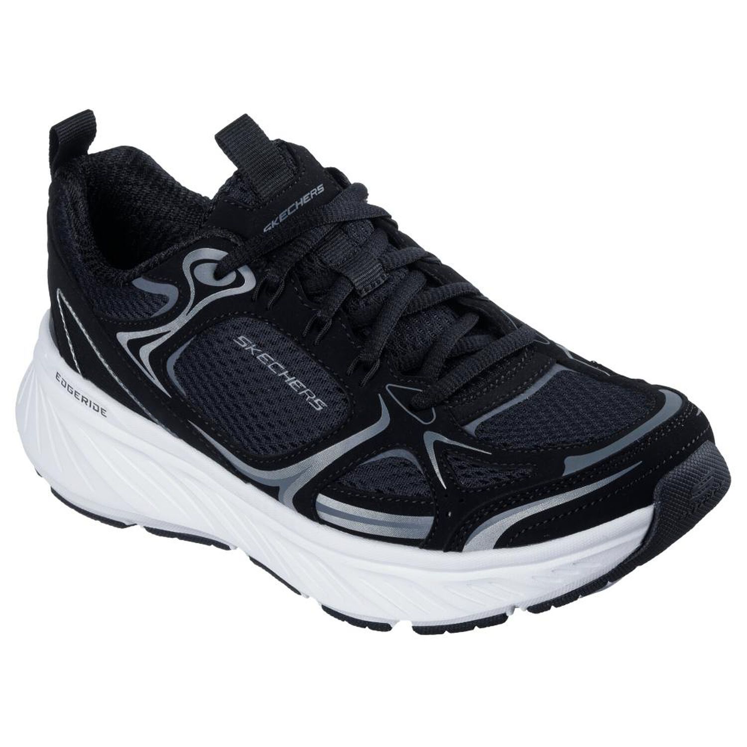 Zapatilla Urbana Mujer Skechers EDGERIDE-SILVER ECLIPSE NEGRO image number 3.0