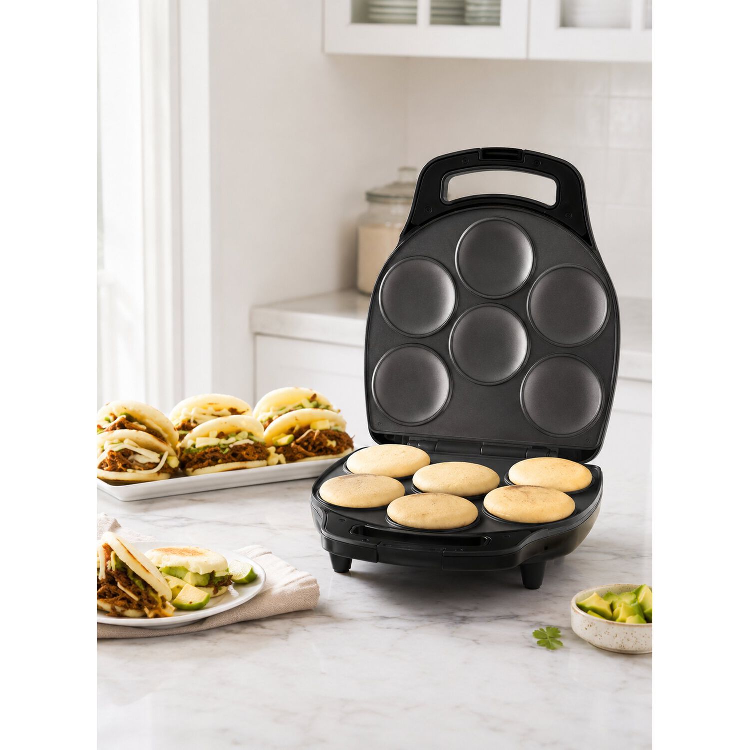 Tosty Arepa, Panquequera, Plancha Hamburguesas 1400w Raf image number 5.0