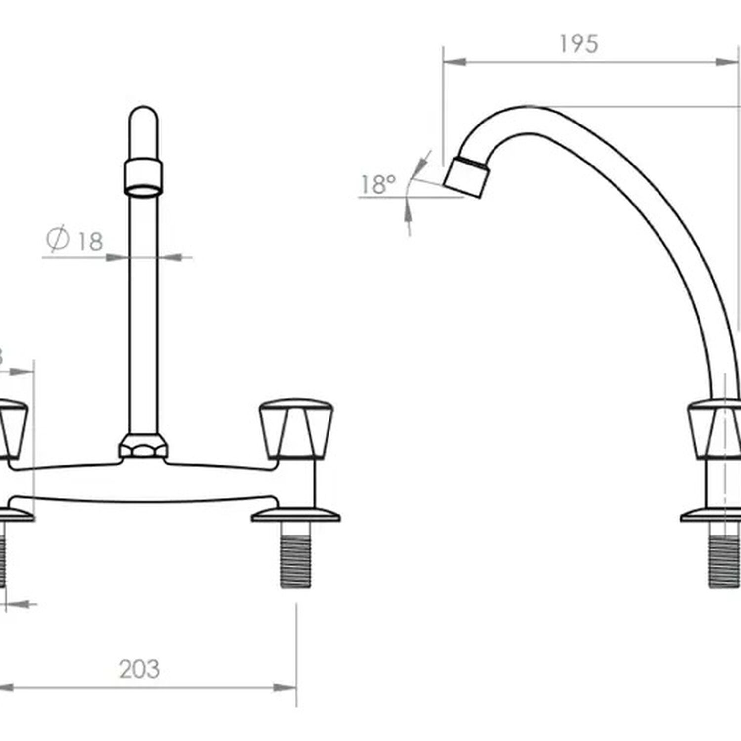Combinaci&oacute;n Llave Grifo Para Lavaplatos Modelo Miami Marca Pmb image number 7.0