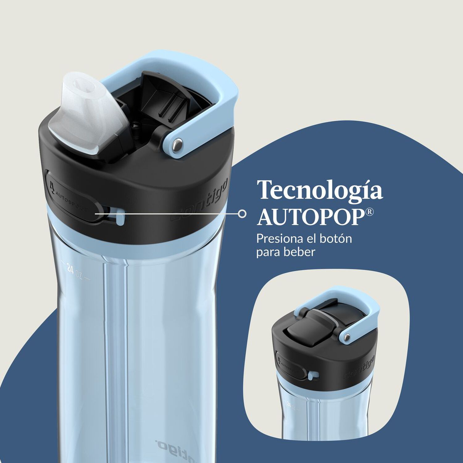 Contigo Ashland 2.0 Autopout Botella 709ml - Azul Glacia image number 6.0