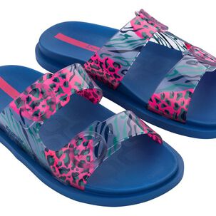 Sandalia Follow Print Azul Ipanema