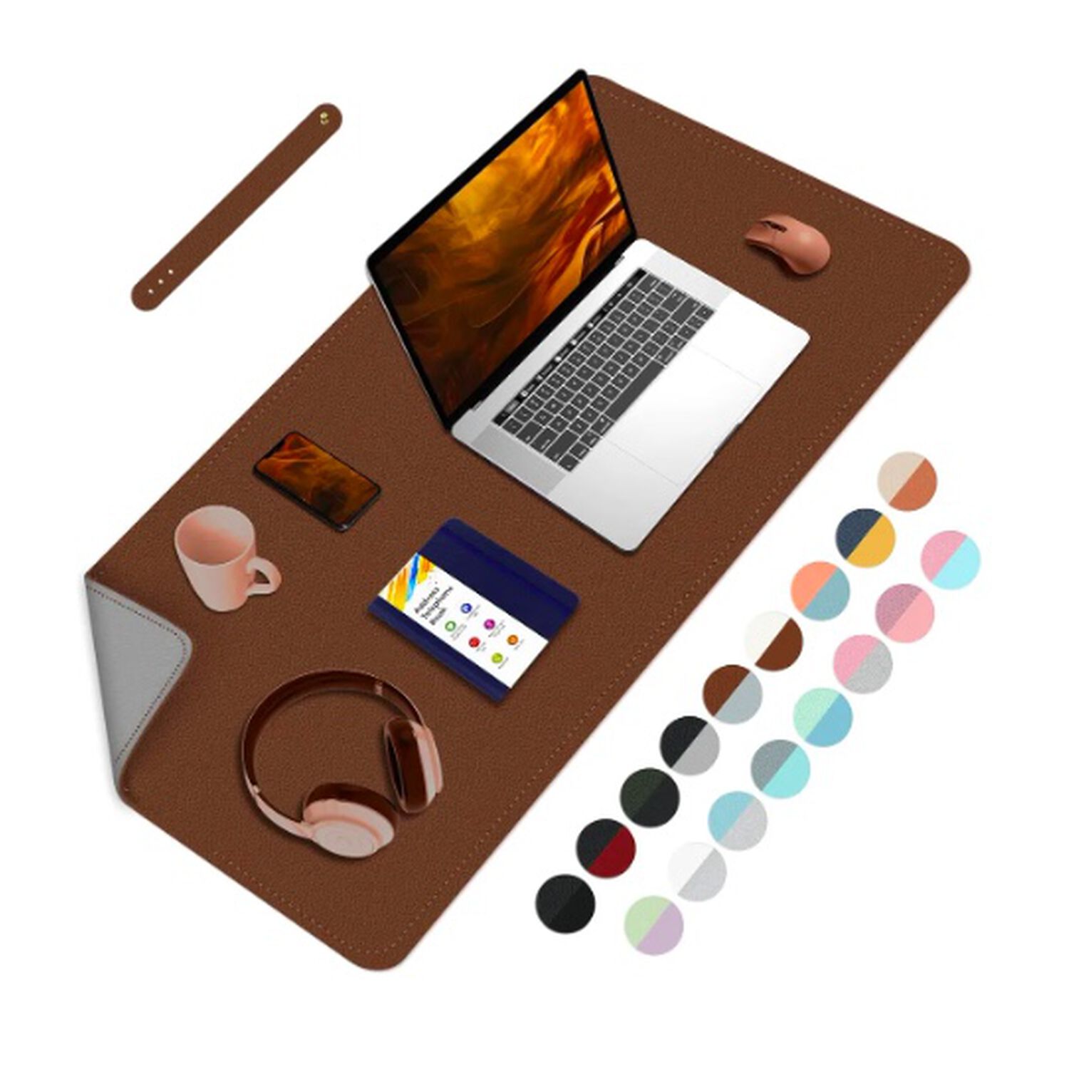 Alfombrilla Mousepad Reversible Burdeo image number 2.0