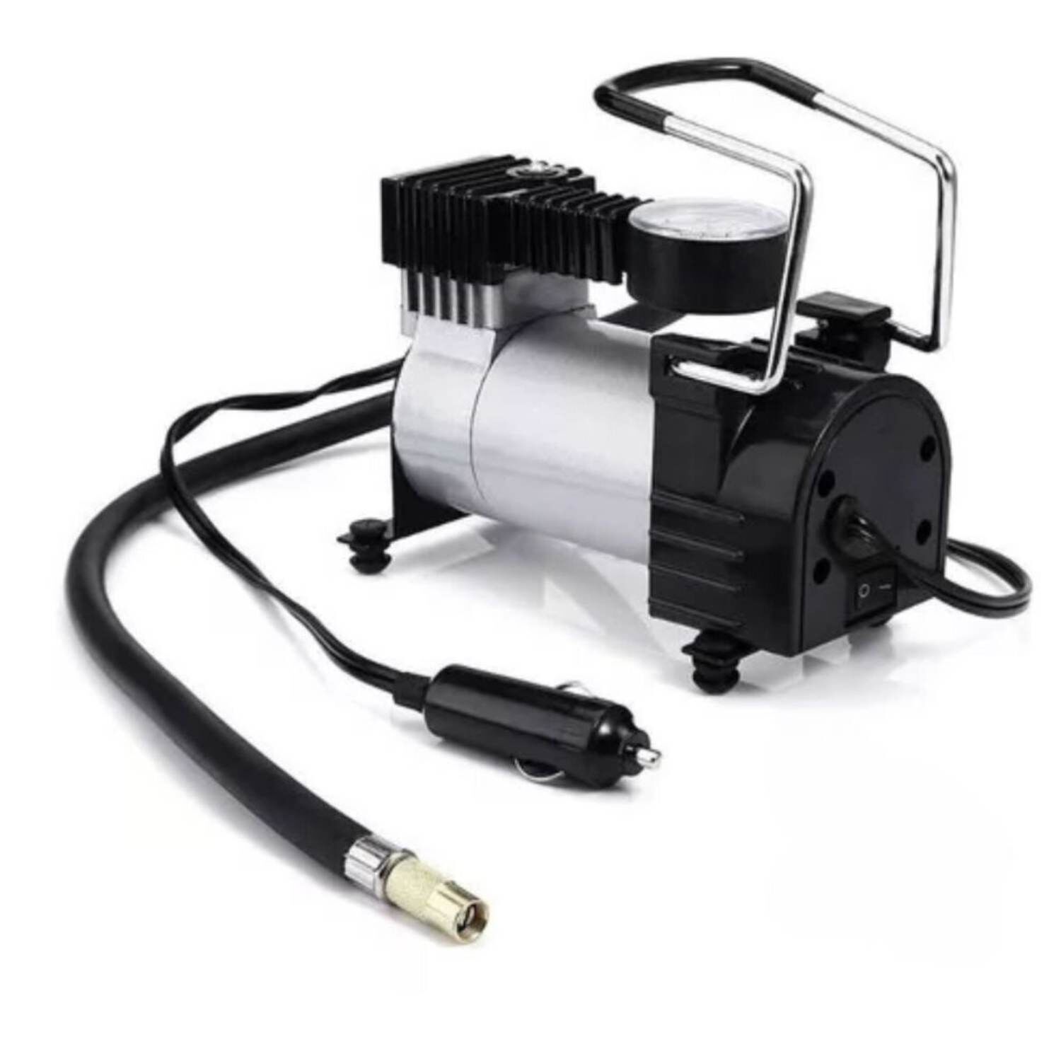 Compresor Aire Metalico Vehiculo 12v Auto Moto Alta Potencia image number 6.0
