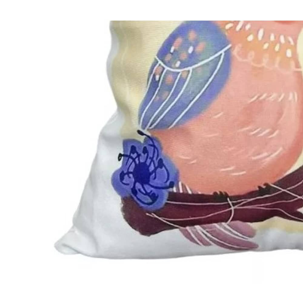 Funda Para Coj&iacute;n Felpa Dise&ntilde;o Estampado Aves 45x45cm image number 3.0