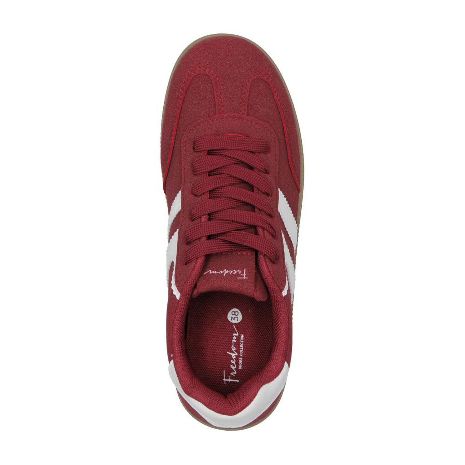Zapatilla Urbana Mujer Freedom Burgundy image number 4.0