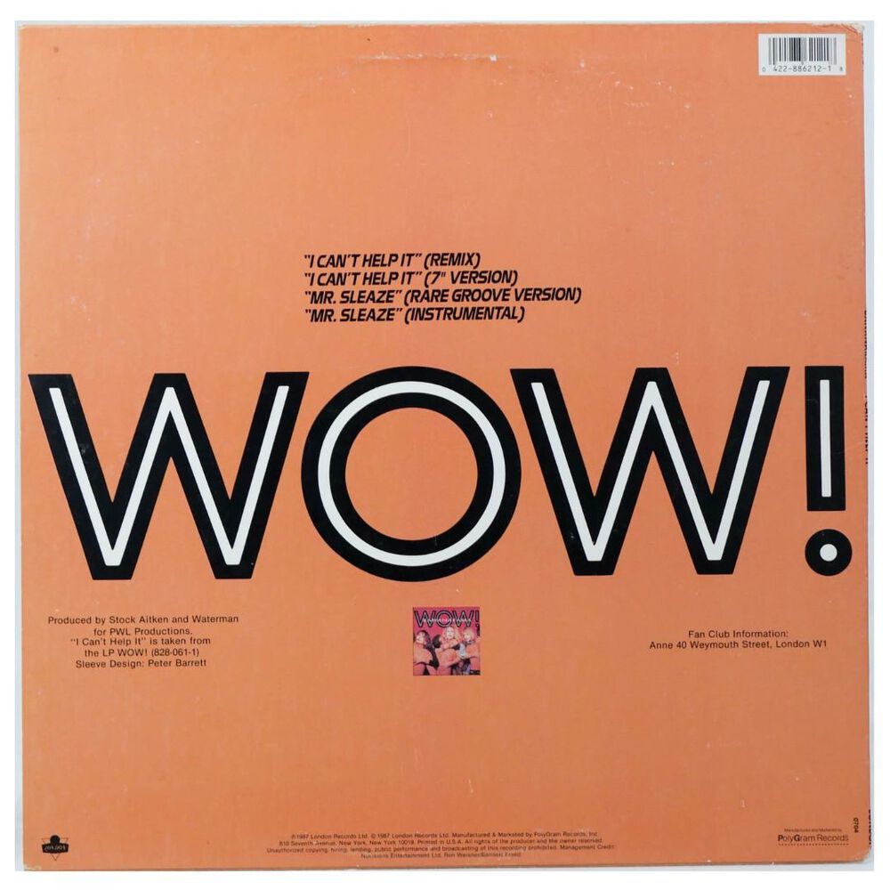 Bananarama - I Can't Help It | 12" Maxi Single Usado image number 1.0