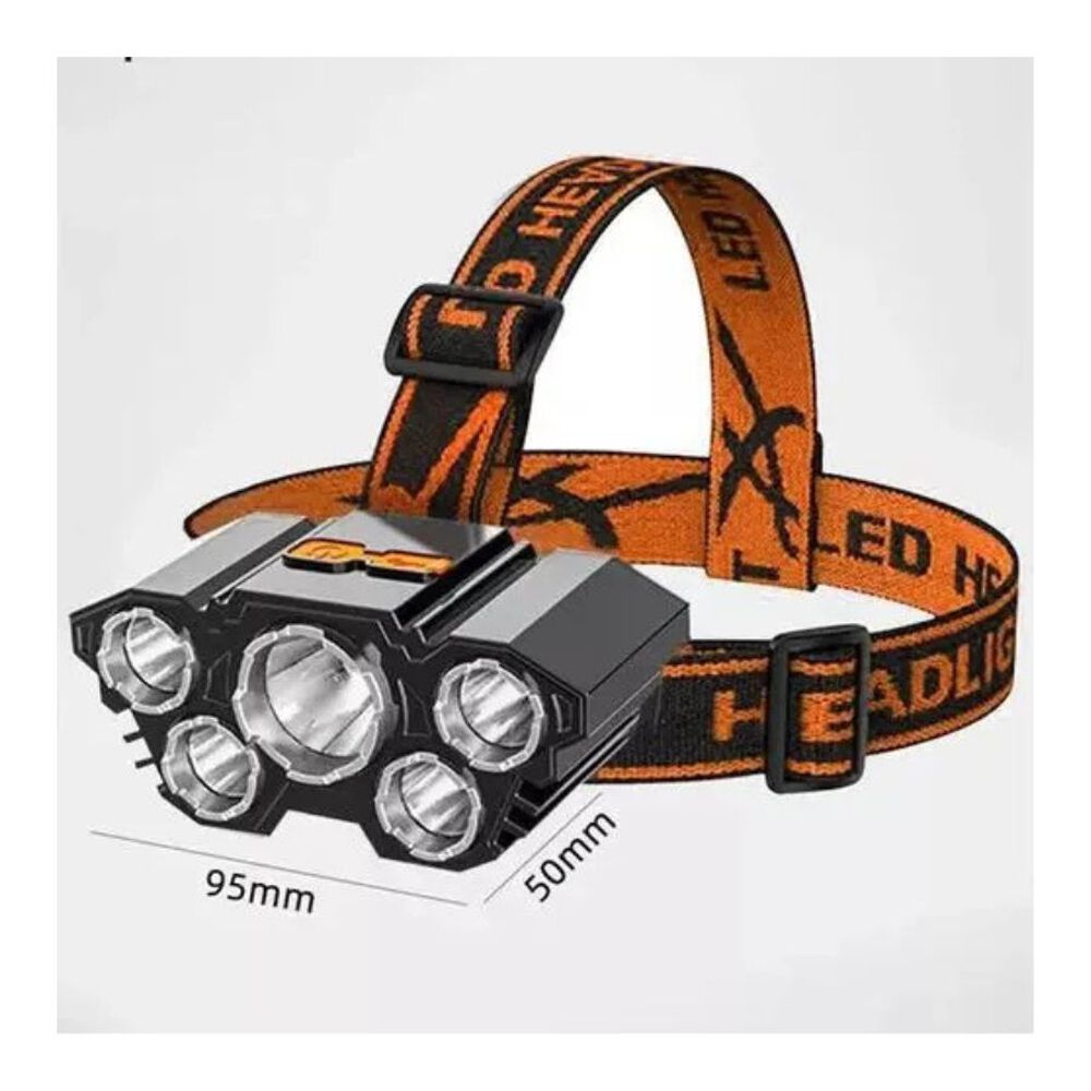 Linterna De Cabeza 5 Led Recargable image number 2.0