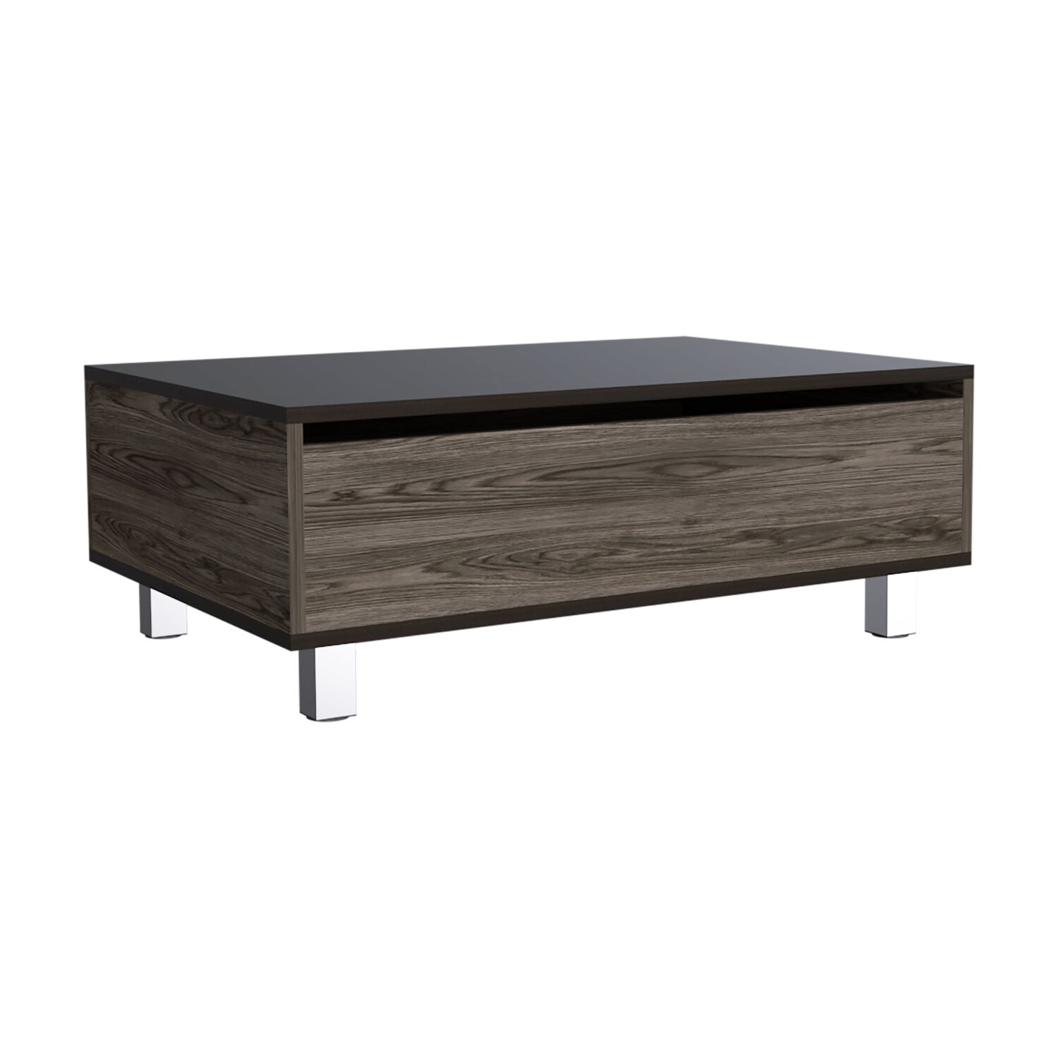 Mesa De Centro Extensible Fm-002o - Cafe Oscuro / Negro image number 0.0