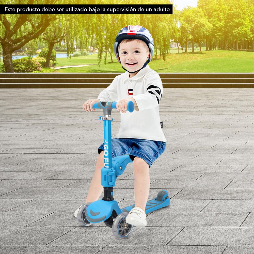 Scooter Infantil 2 En 1 Go Fun Azul image number 3.0