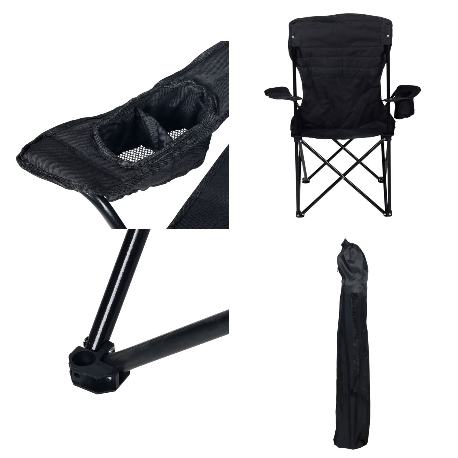 Silla Plegable Camping Llanquihue Negro image number 4.0