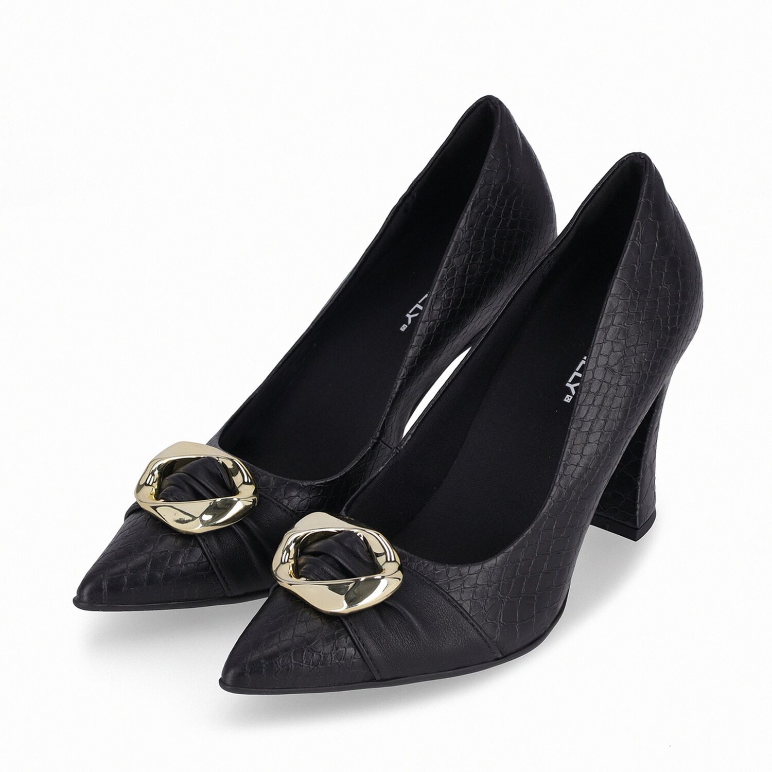 Zapato Mujer Negro/dorado Silvana 42 Piccadilly image number 2.0
