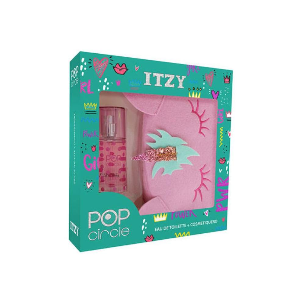  Set De perfumería mujer Pop Circle Itzy / 50ml / Eau De Toilette + Cosmetiquero Unicornio Itzy